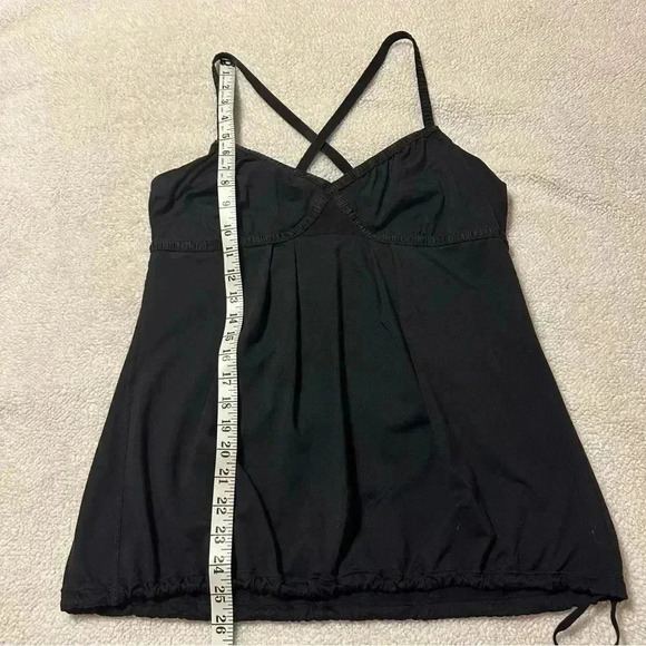 Lululemon Black Dance Strap Tank Top Cross Strap Flowy - Picture 5 of 15
